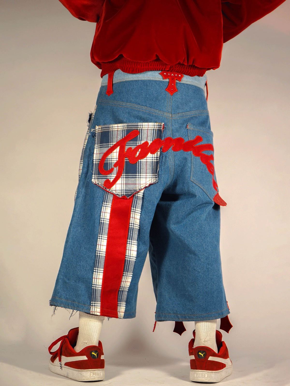 Denim Tartán Recuperado 1
